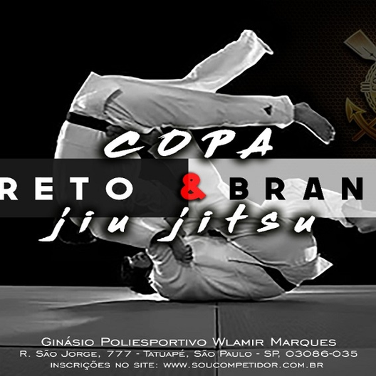 P1375-COPA PRETO E BRANCO JIU-JITSU 1 - EDICAO