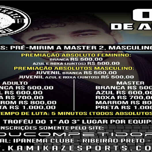 P0999-COPA KAMIKAZE DE JIU JITSU 2019 - EDICAO