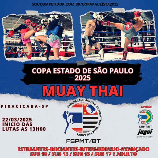 P2264-COPA ESTADO DE SAO PAULO DE MUAY THAI 2025 - EDICAO