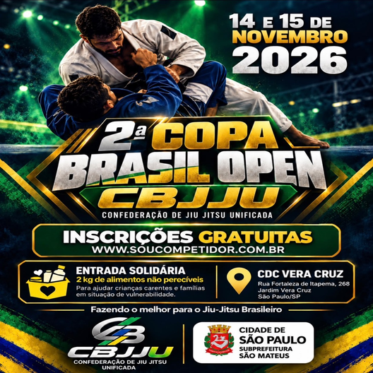 P2891-2ª COPA BRASIL OPEN - CBJJU 2026 - EDICAO